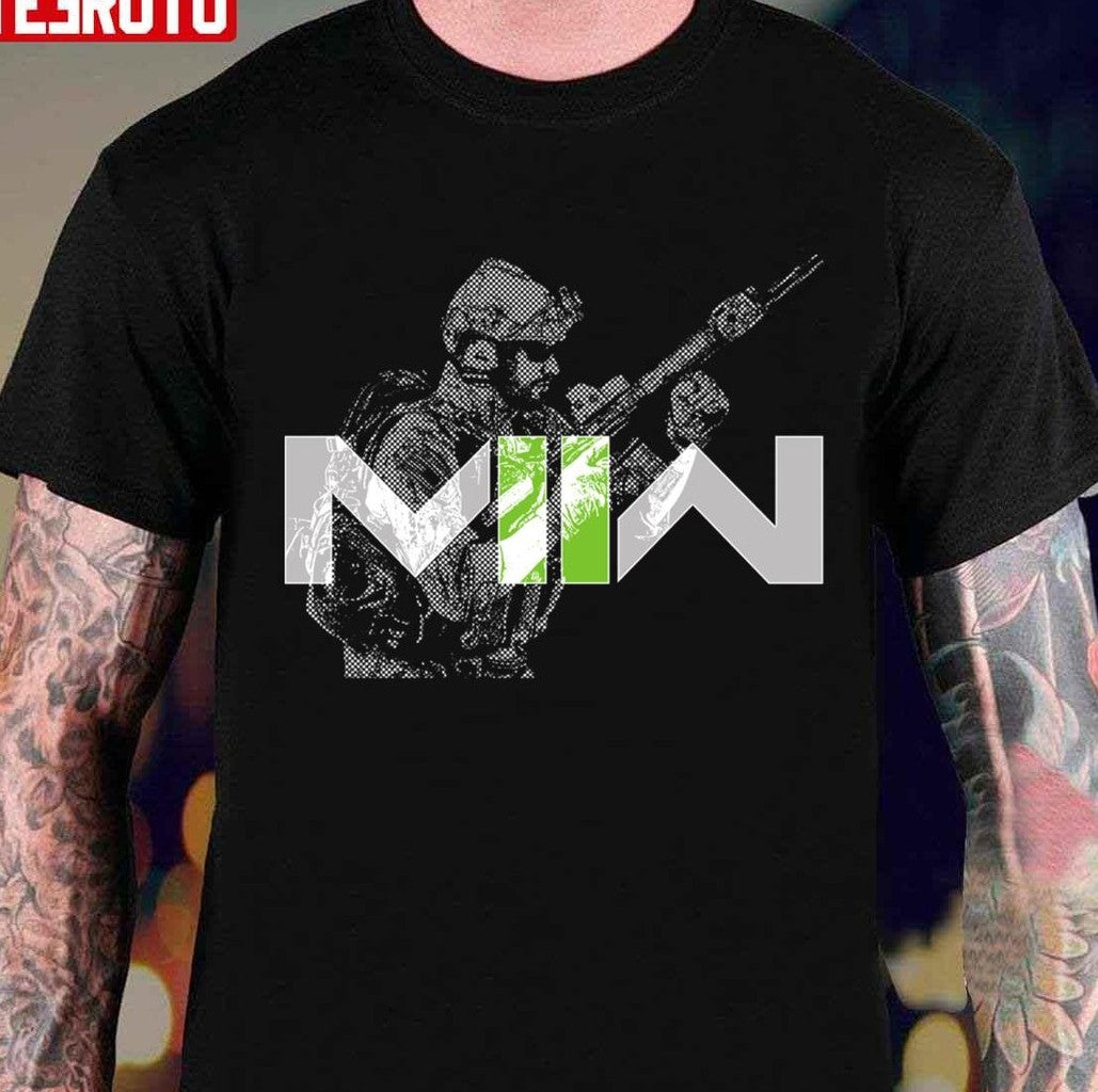 Modern Soldier Ready For Warfare 2 Game Unisex T-shirt