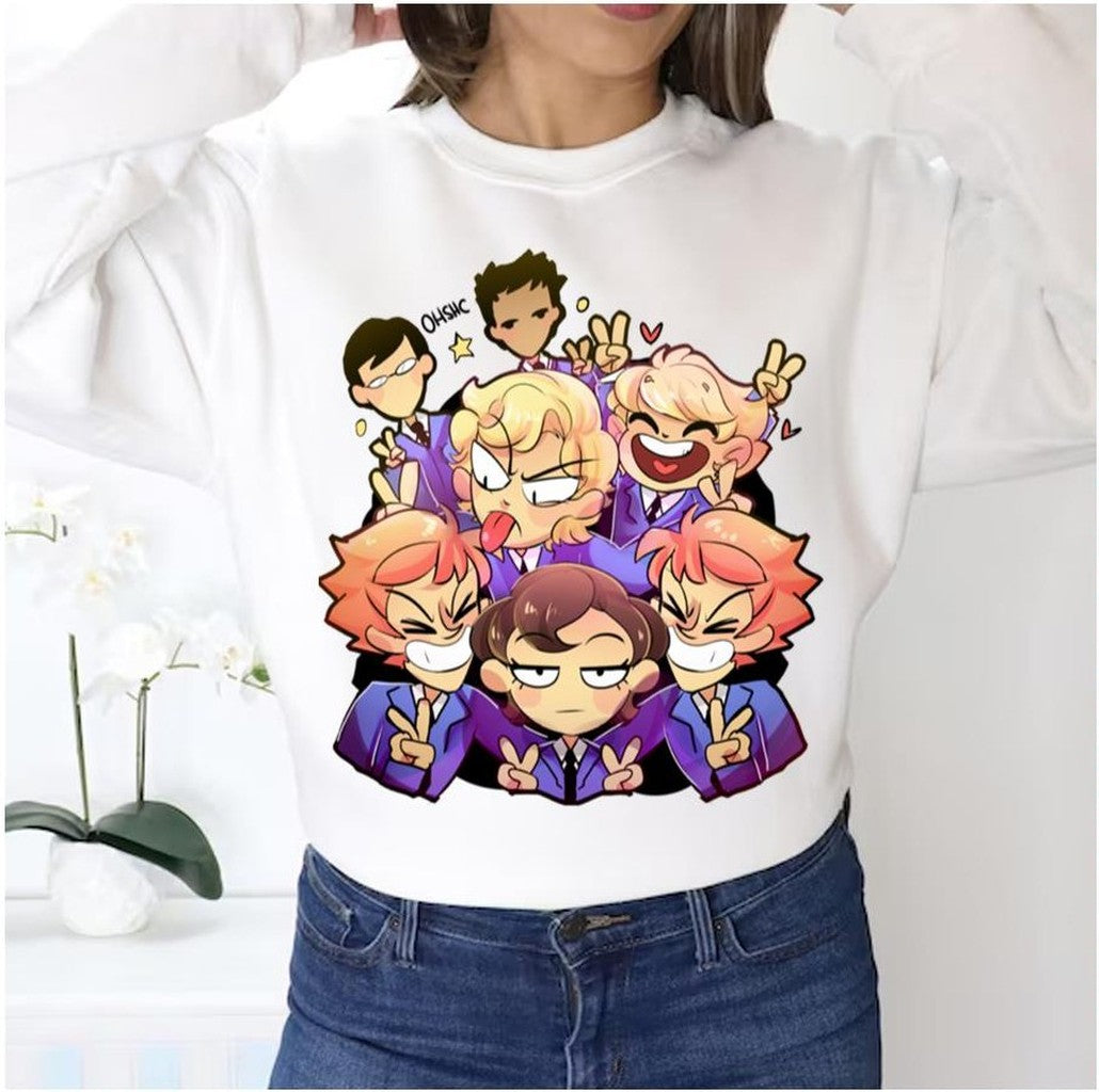 Ohshc Funny Chibi Ouran Highschool Host Club Unisex Sweatshirt