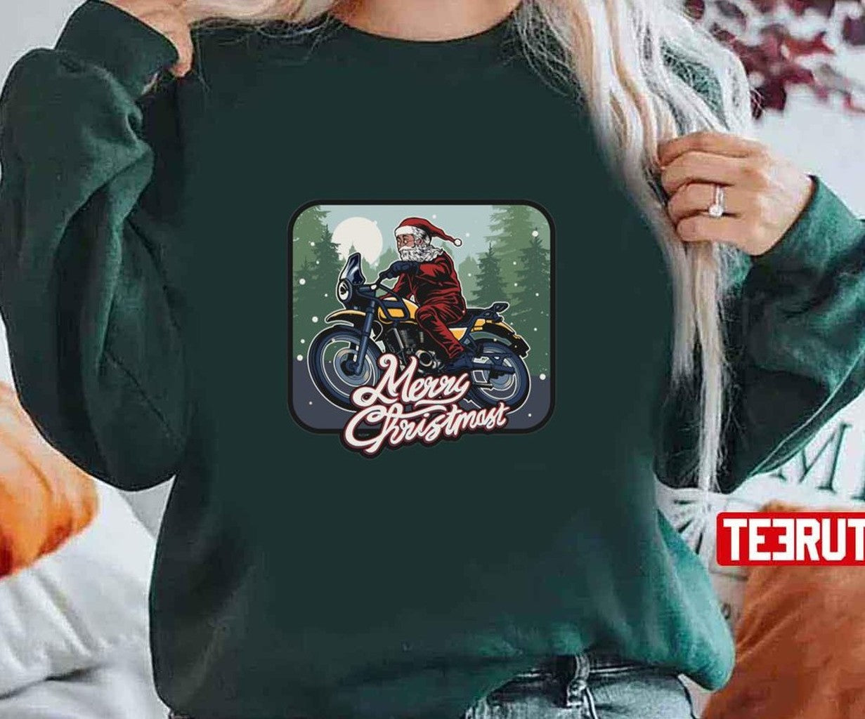 On A Motorcycle For Enthusiasts Lovers Fans Riders Unisex Sweatshirt