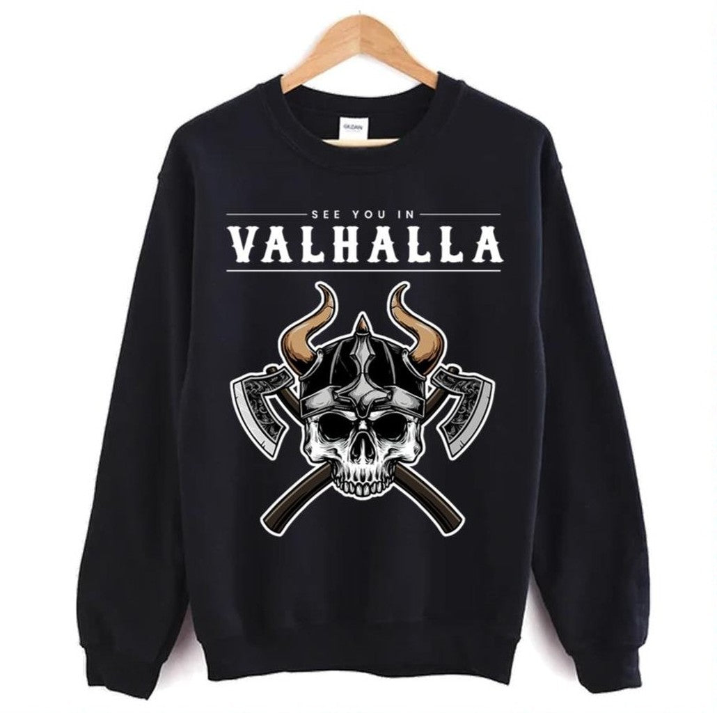 See You In Valhalla Vikings Nordic Unisex Hoodie