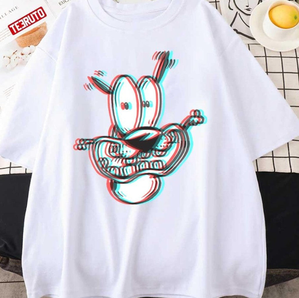 3d Courage The Cowardly Dog Premium Scoop Unisex Sweatshirt