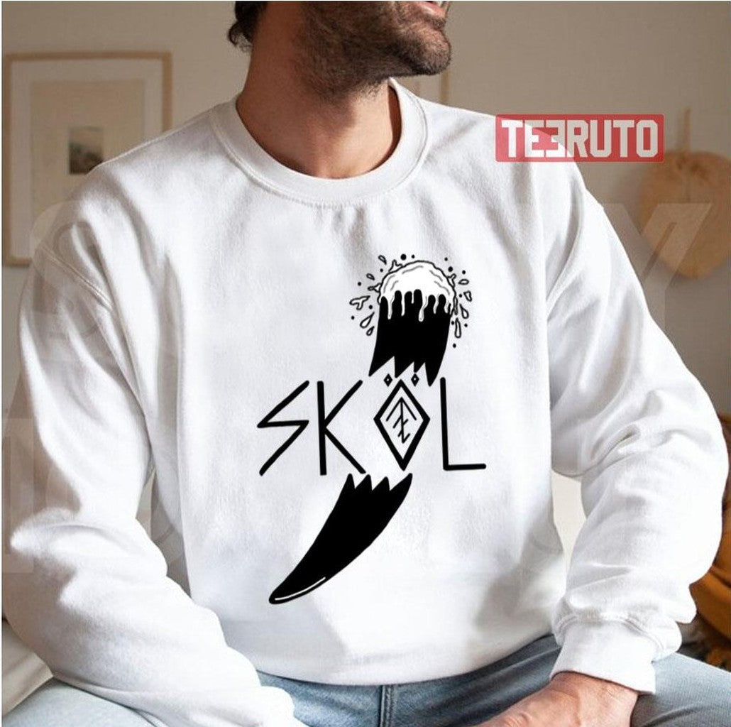 Skol Let´s Drink As The Vikings Of Valhalla Berserker Unisex Hoodie