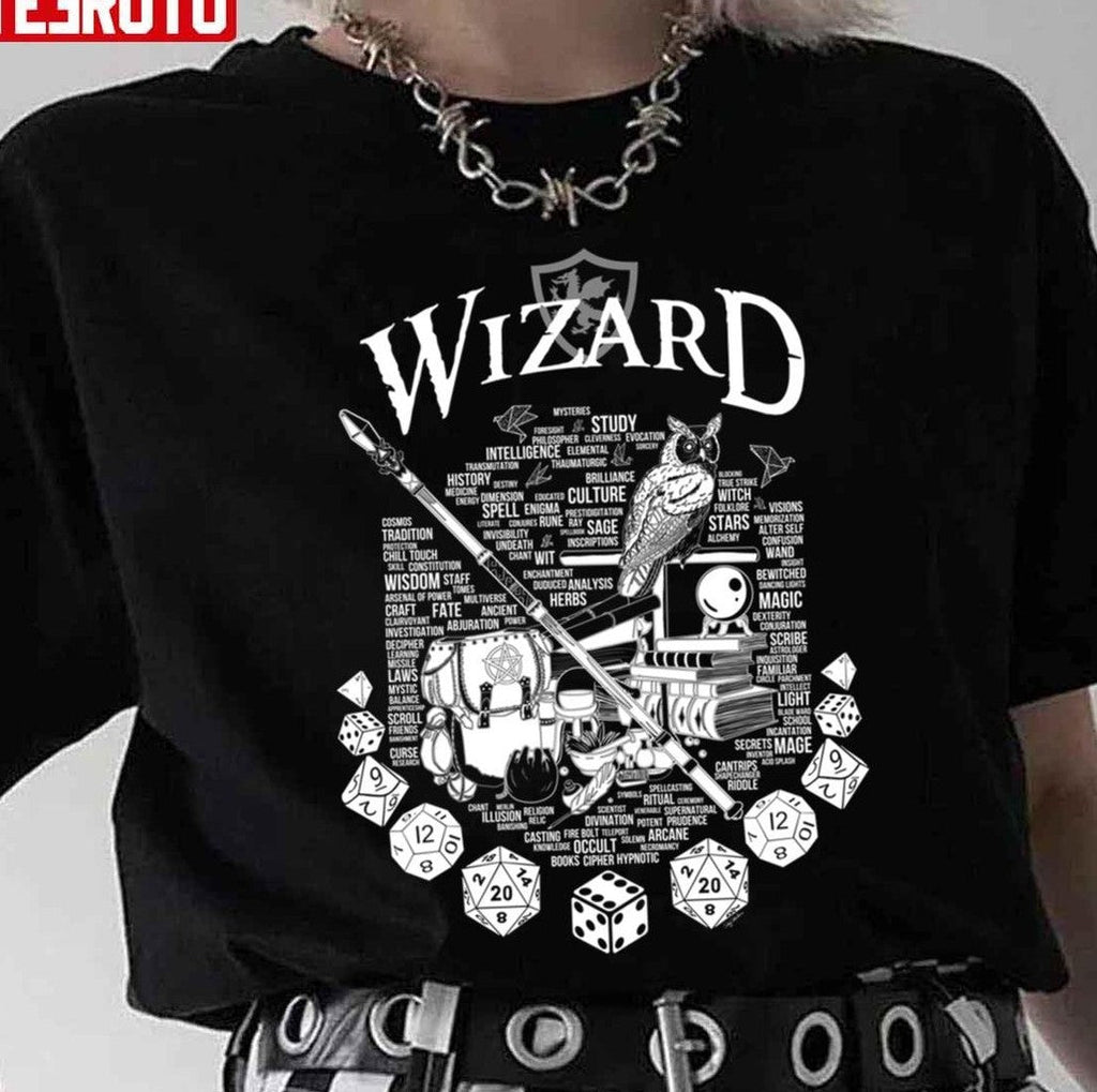 RPG Game Series Wizard White Version Unisex T-Shirt