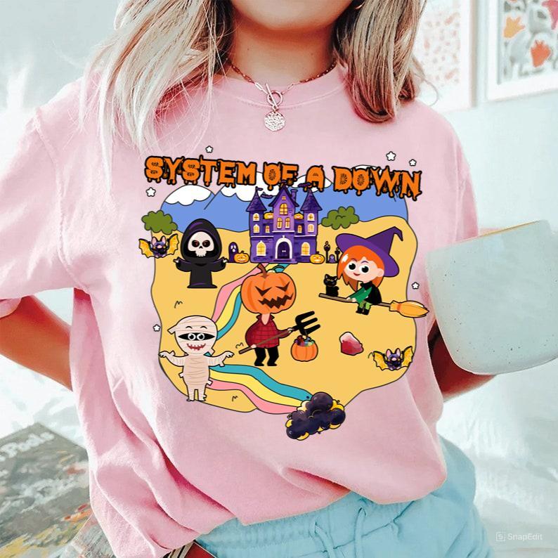 Halloween System Of A Down Shirt Scary Characters Horror Friend Tshirt