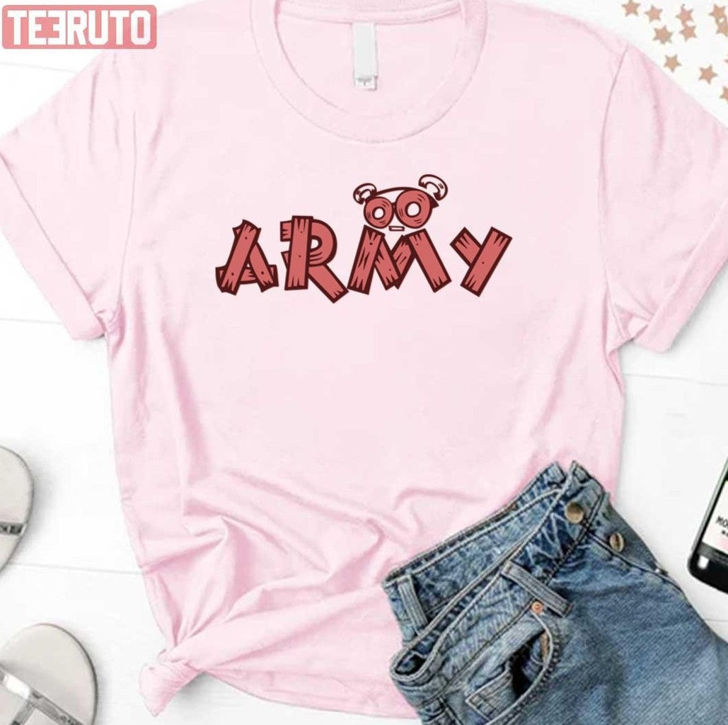 Army Wood Pink Bangtan Boys Bts Unisex Sweatshirt