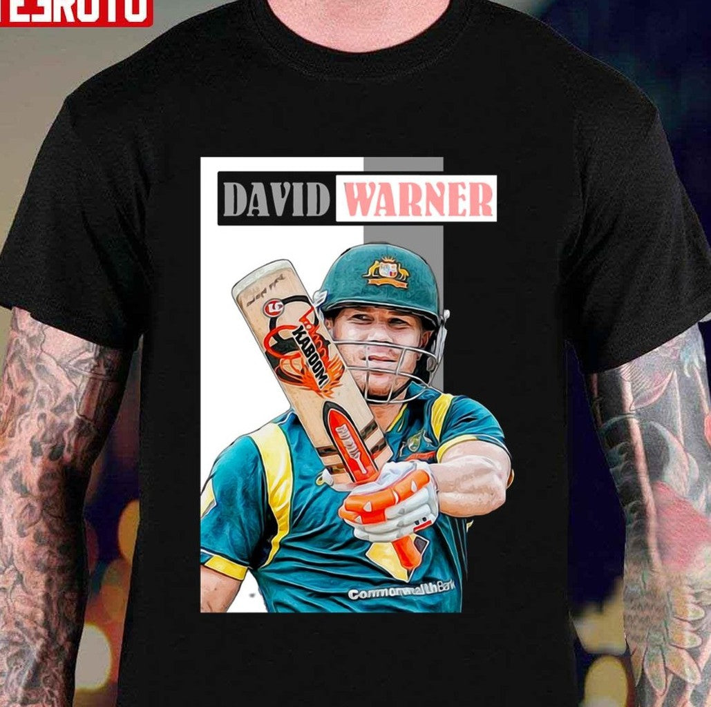 Australian Cricketer Warner The Backbone Of Playing Unisex T-Shirt