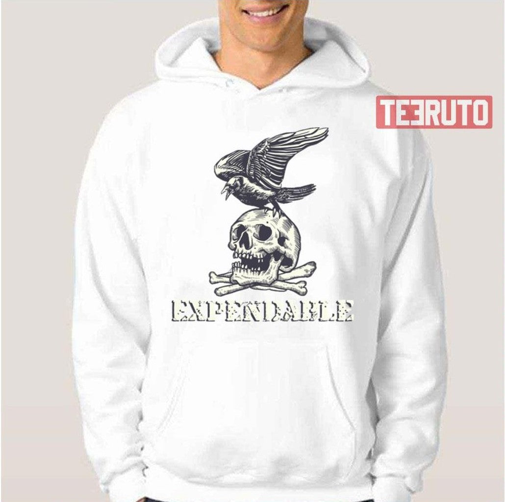 Raven On Skull The Expendables Unisex T-Shirt