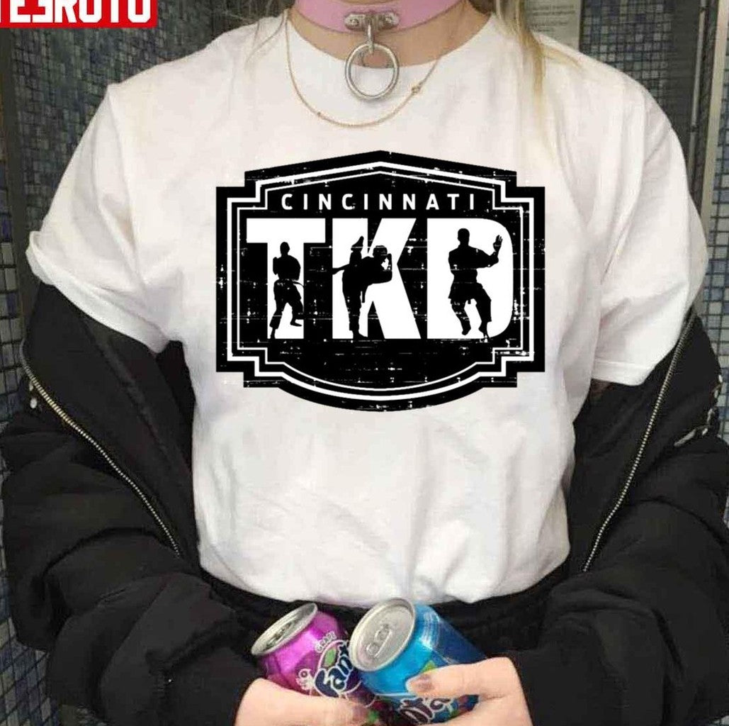 Oldschool Taekwondo Black Print Sweatshirt