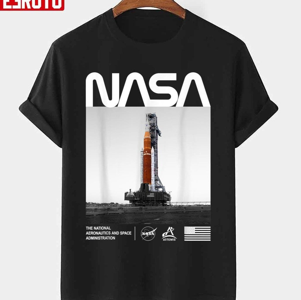 Nasa Artemis Sls Space Launch System Worm Insignia Logo Unisex T-shirt