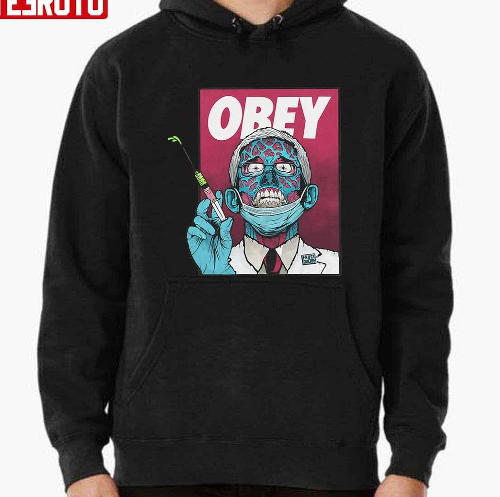 Obey Zombie Fauci Fauci Ouchie Political Unisex T-shirt