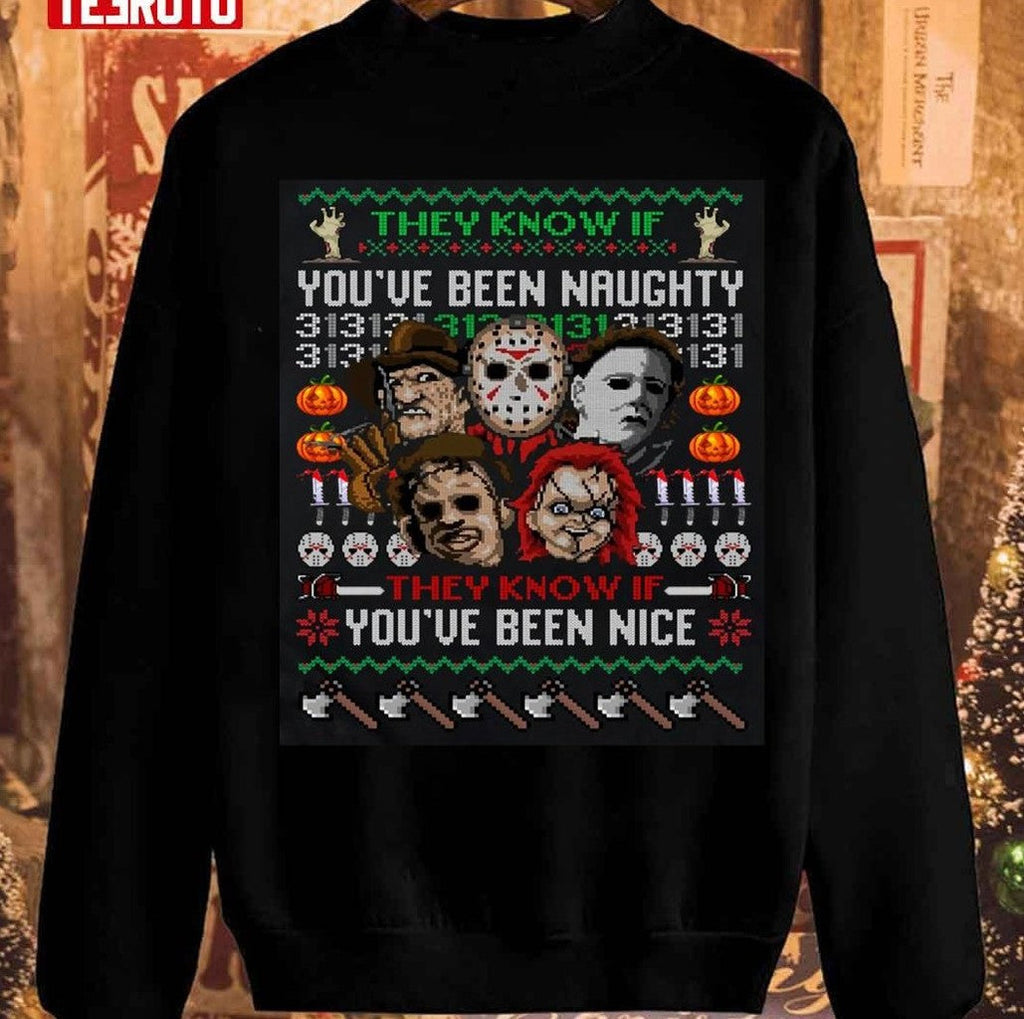 Naughty Horror Christmas 2023 Unisex Sweatshirt