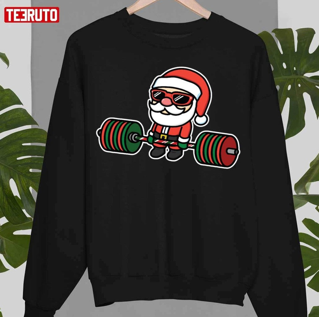 Santa Deadlift Gym Xmas Unisex T-Shirt