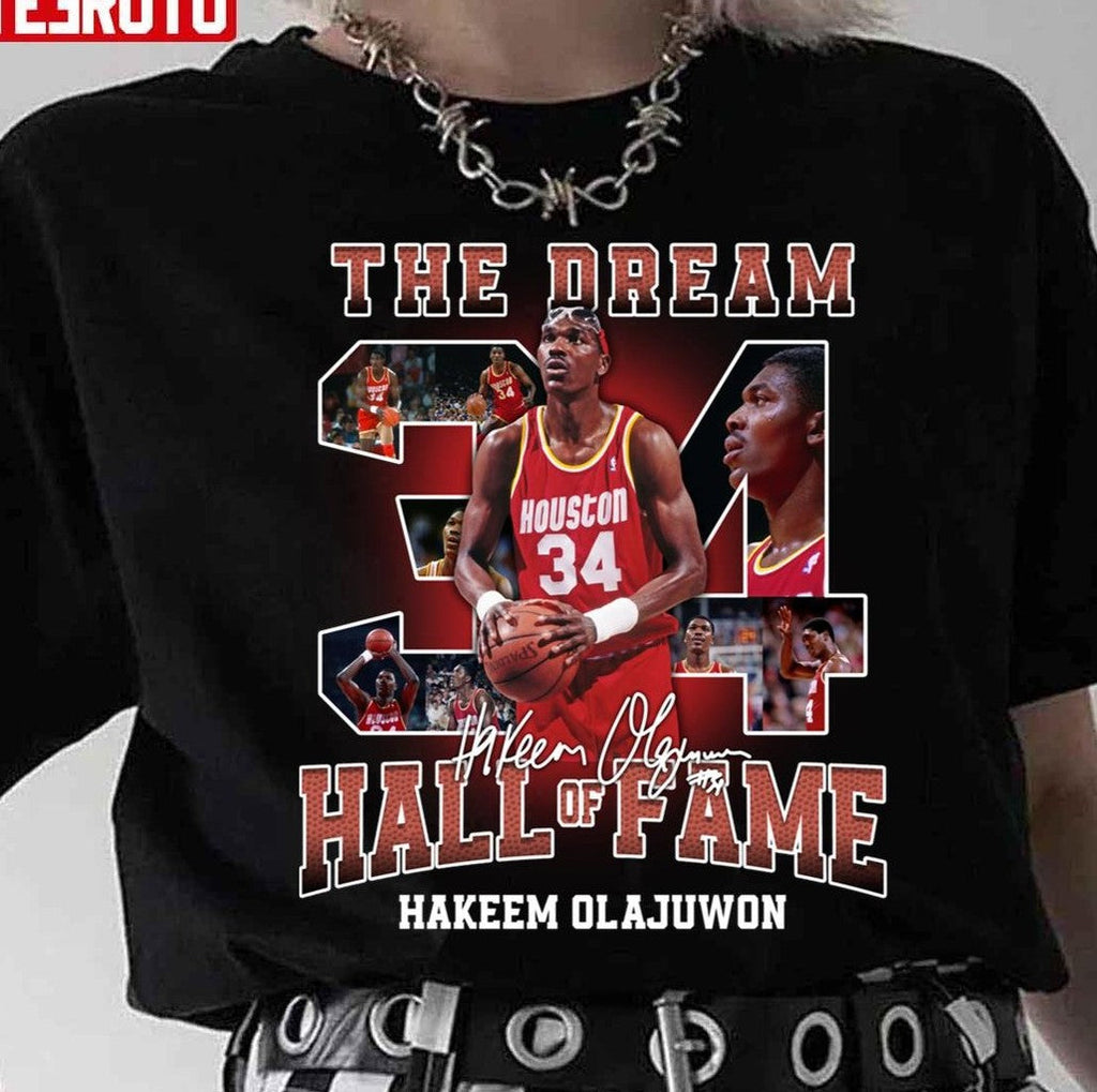 The Dream Houston Basketball Hakeem Olajuwon Legend Signature Unisex Sweatshirt
