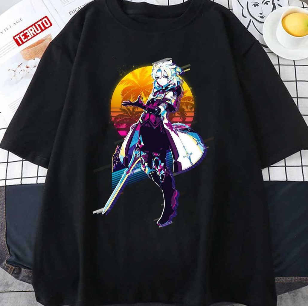 80s Retro Albedo Genshin Impact Unisex T-shirt