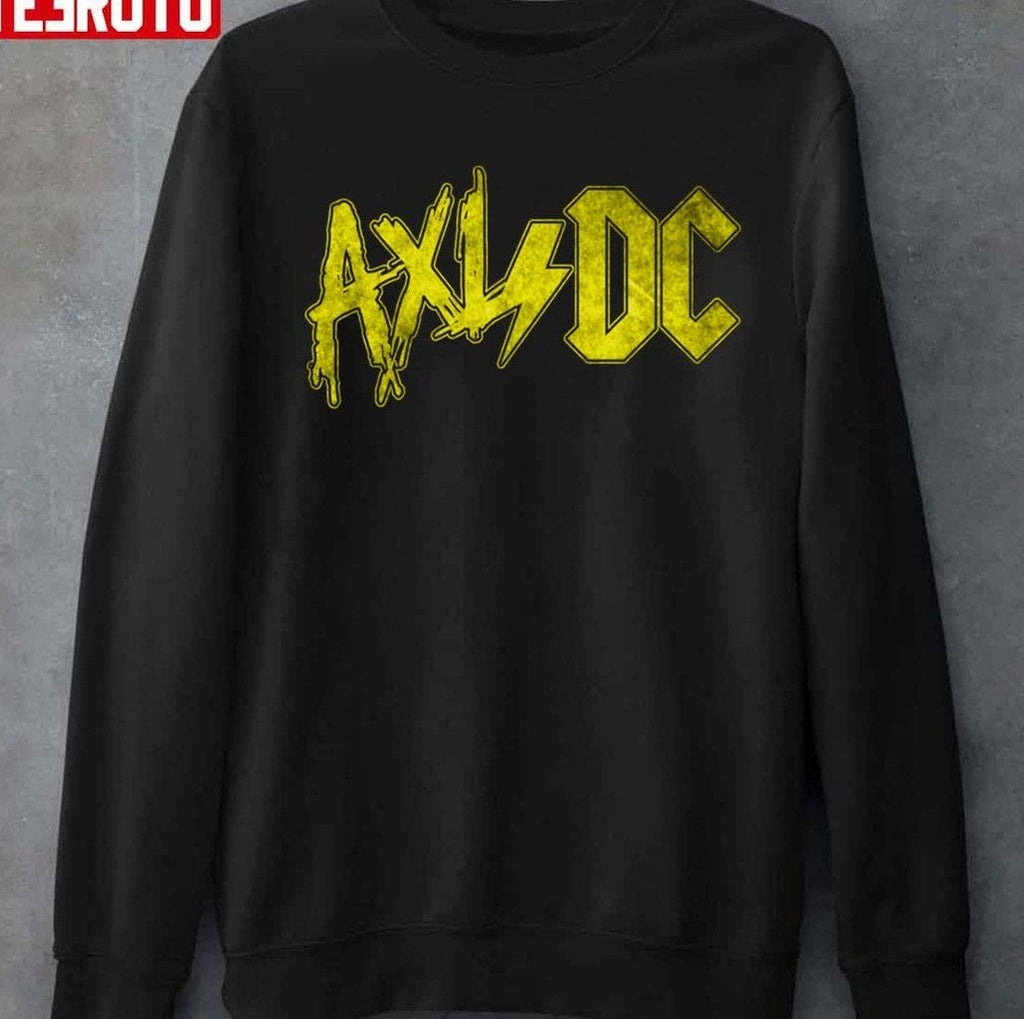 Axl DC ACDC Logo Inspired Yellow Logo Retro Unisex T-Shirt