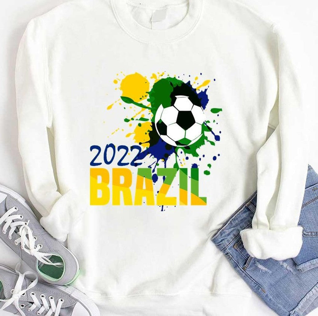 22nd Brazil World Cup 2022 Brazil Flag Unisex Hoodie