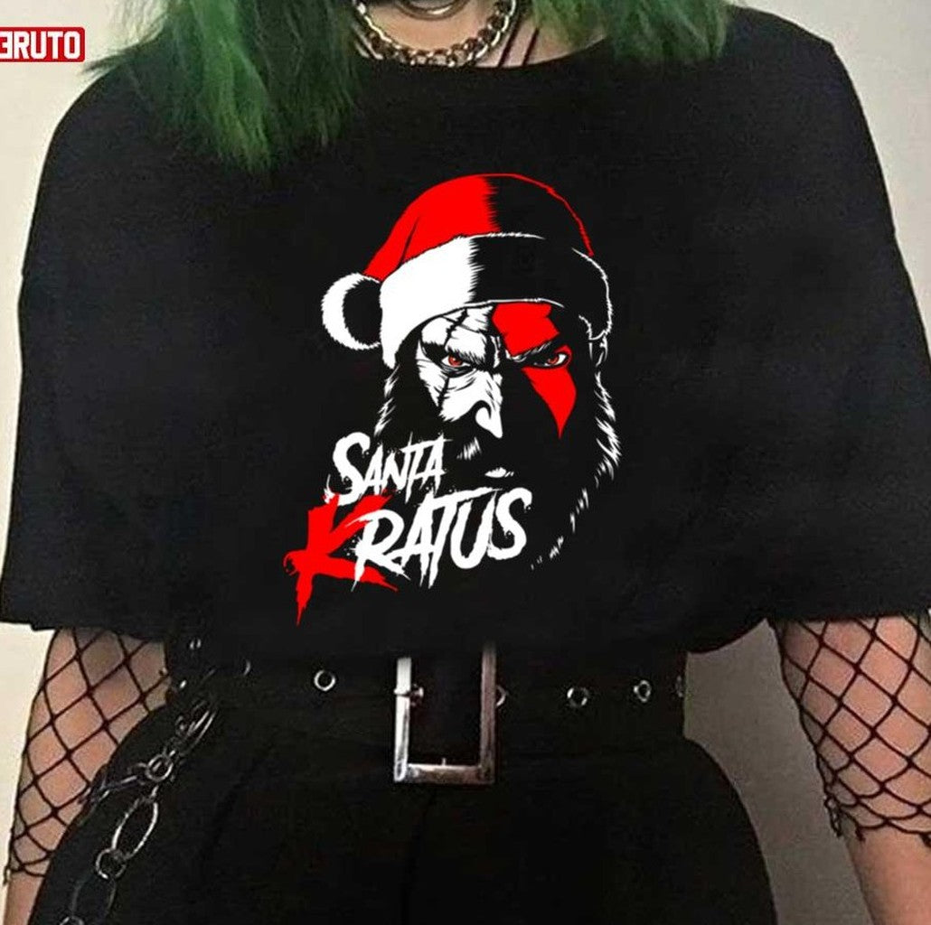 Santa Kratus God Of War Christmas Kratos Unisex T-Shirt