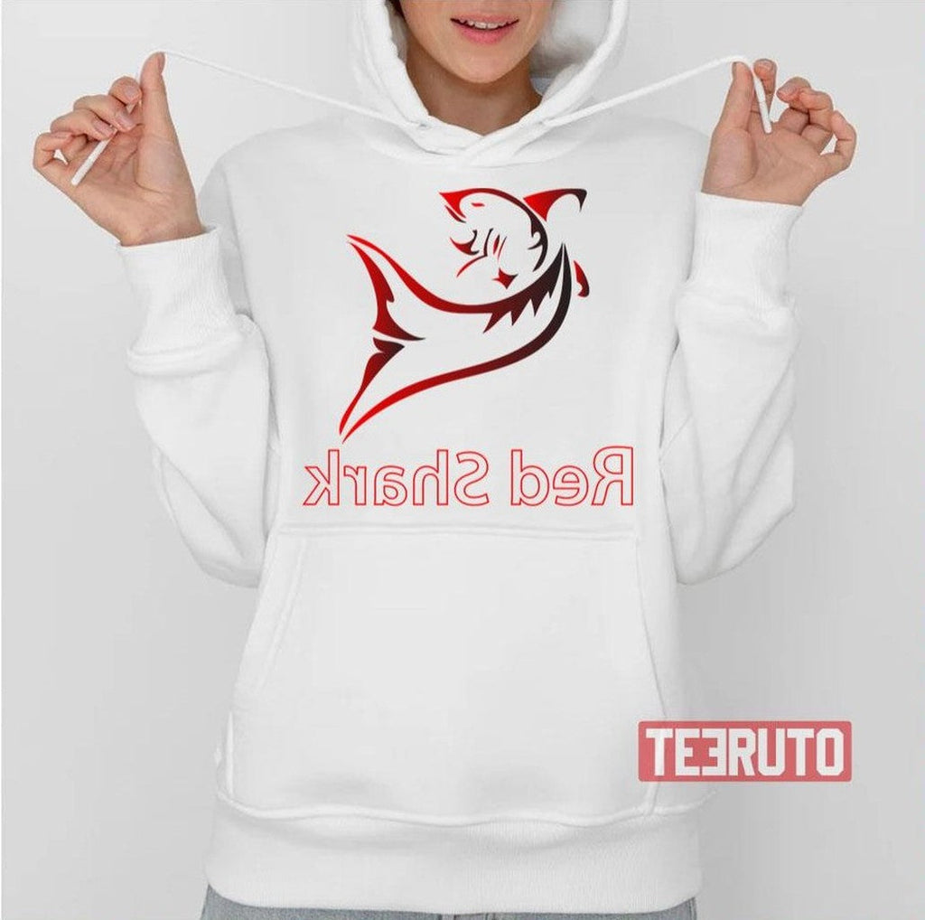 Red Shark In Reverse Unisex T-Shirt
