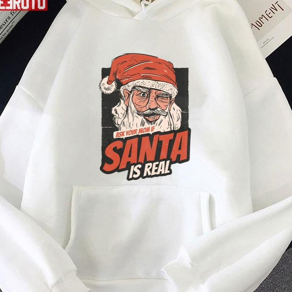 Santa Is Real Christmas Vintage Unisex Sweatshirt