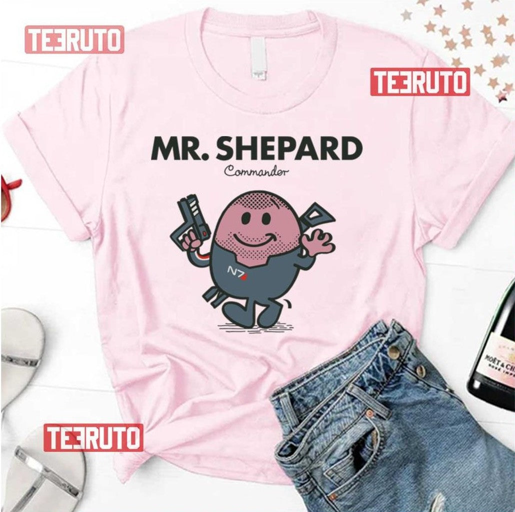 Mr Shepard Mass Effect Unisex T-Shirt