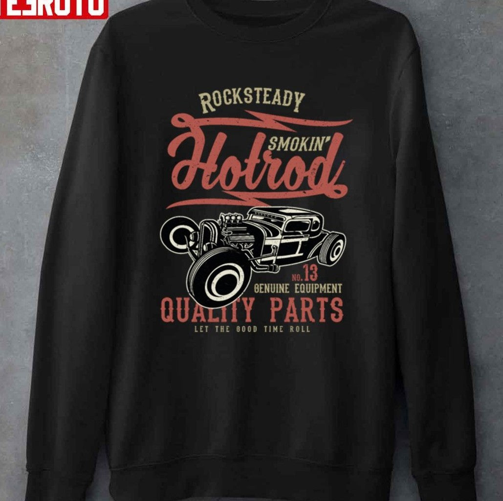 Smoking Hotrod Custom Scene Vintage Unisex T-shirt