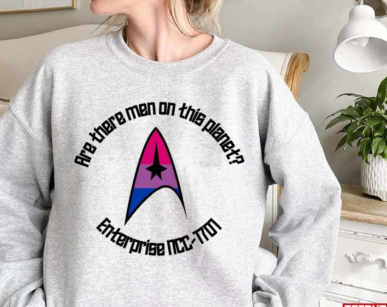 Starfleet Logo Lgbtq Pride Month Bi Unisex Sweatshirt