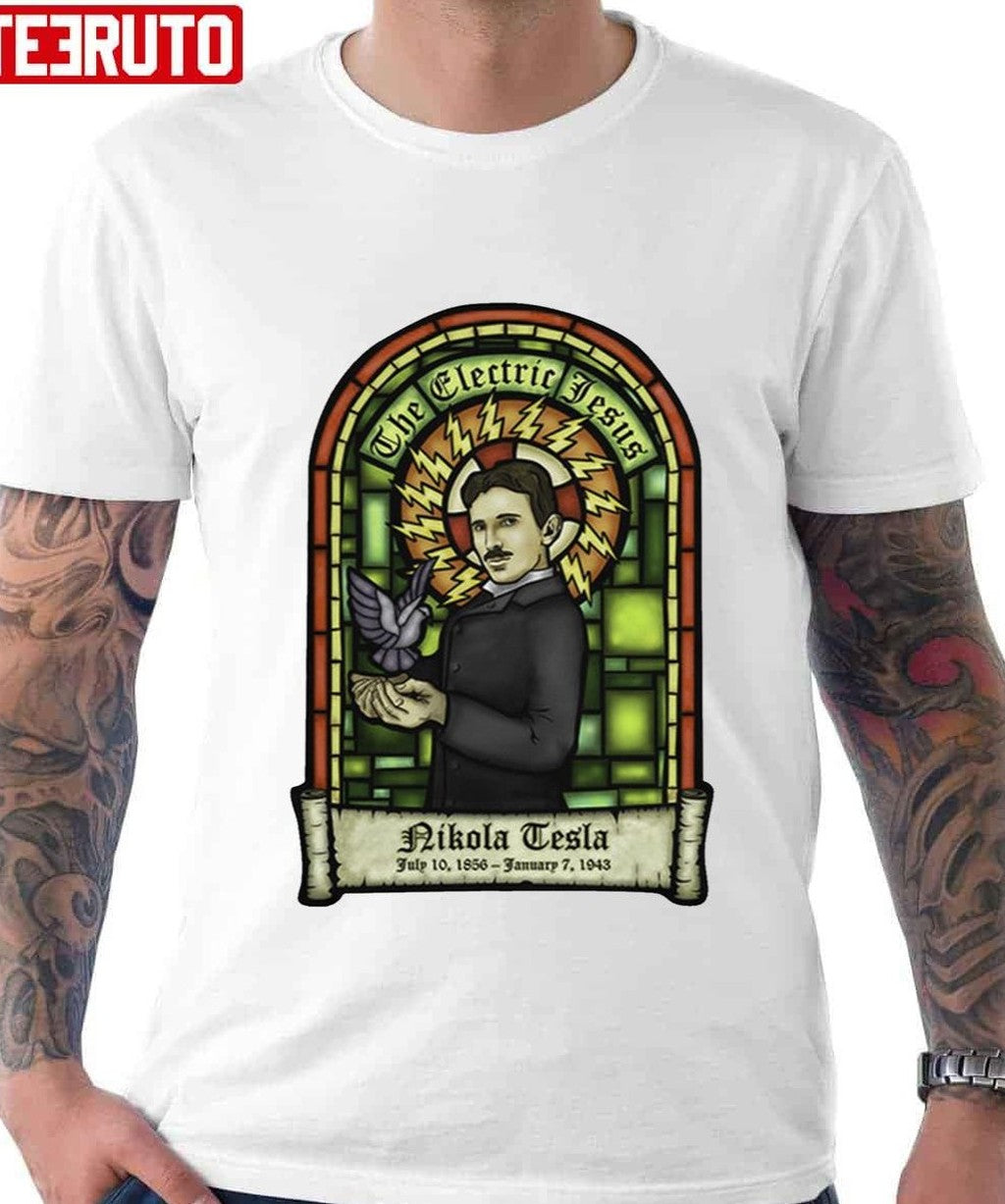 Nikola Tesla Art Vintage Unisex T-Shirt