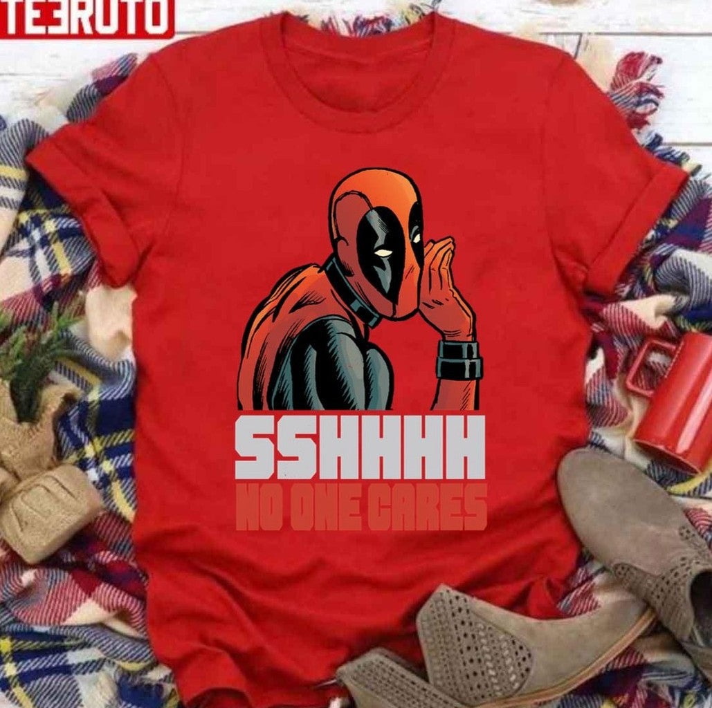 Shhh No One Cares Whisper Deadpool Unisex Sweatshirt