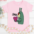 Sad Plankton With Pink Heart Spongebob Unisex T-Shirt