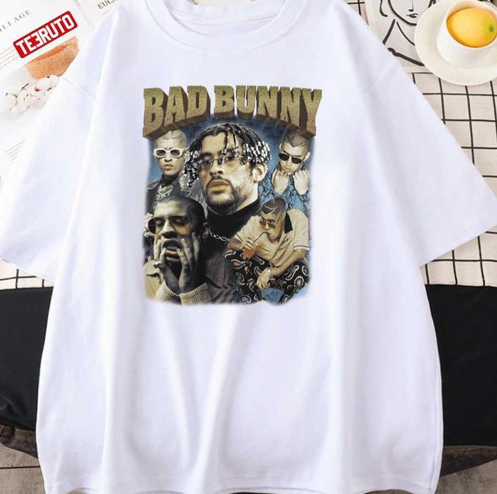 Bad Bunny Rap Hip-Hop Vintage Retro Unisex T-Shirt