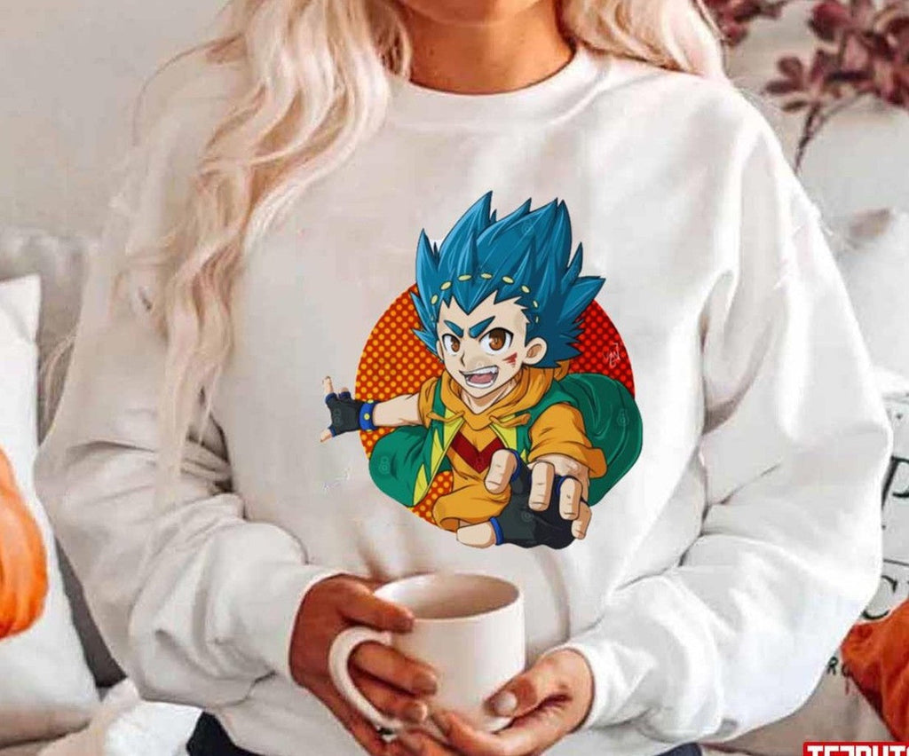 Round Design Valt Aoi Beyblade Burst Unisex Hoodie