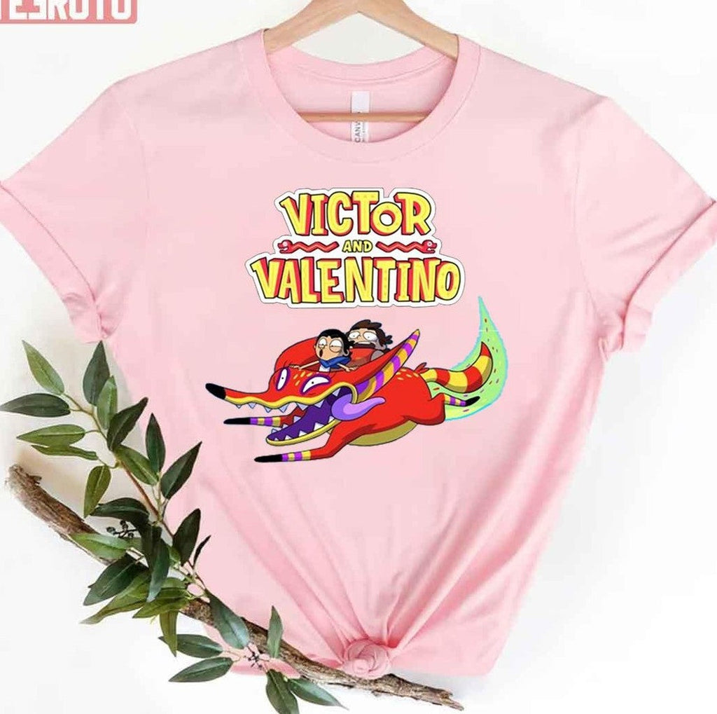 Riding Funny Fox Victor And Valentino Unisex T-Shirt