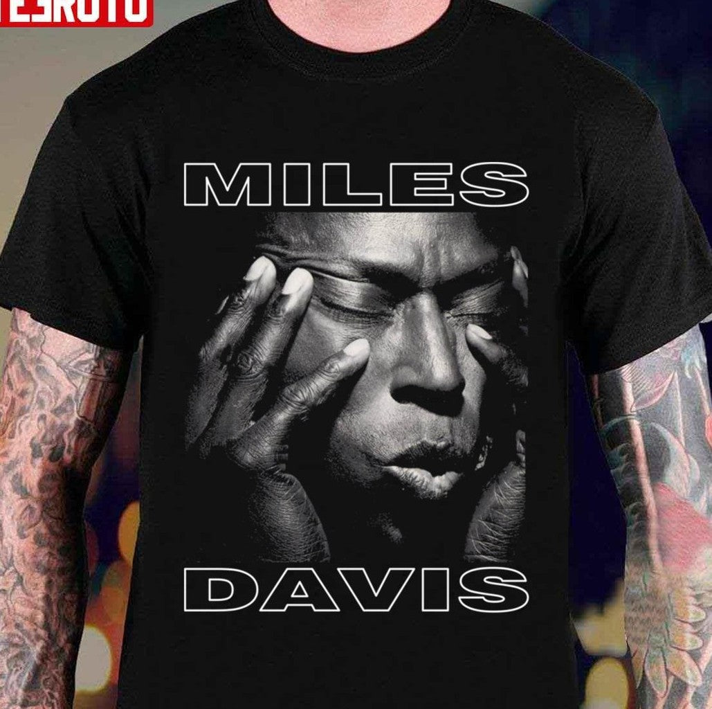 Black And White Design Miles Davis Unisex Hoodie