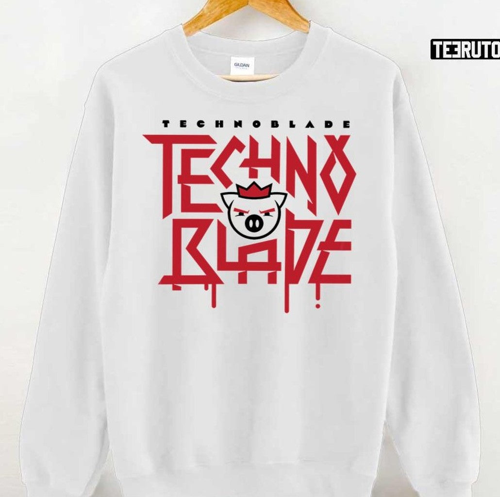 Technoblade Pig King Legends Never Die In My Heart Unisex T-Shirt