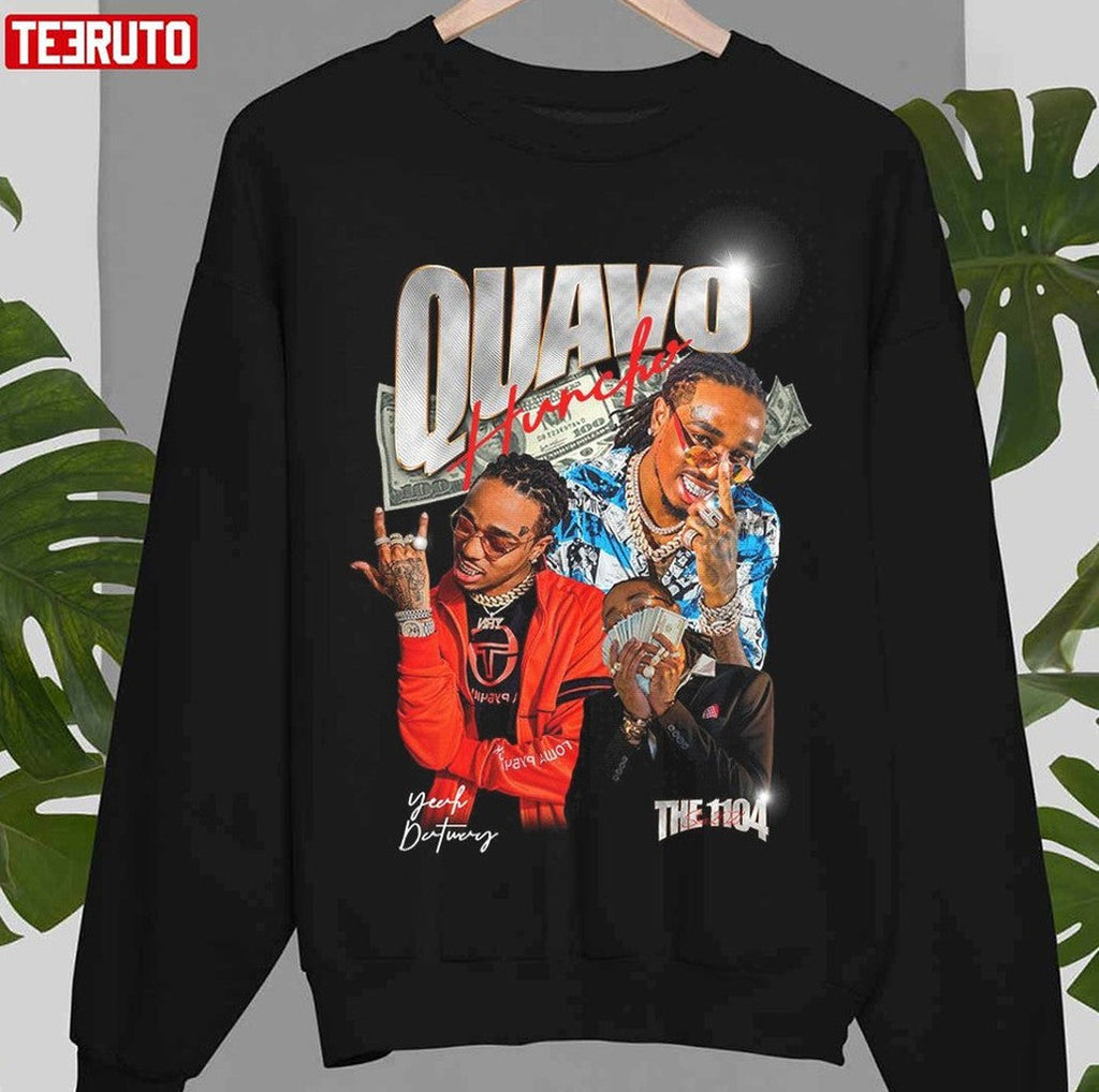 Quavo Huncho Rapper Collage Design Unisex Sweatshirt