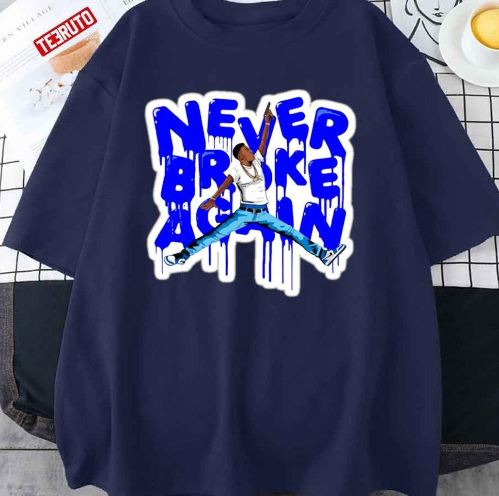 Never Broke Again Nba Youngboy American Rapper Painting Typo Unisex Sweatshirt