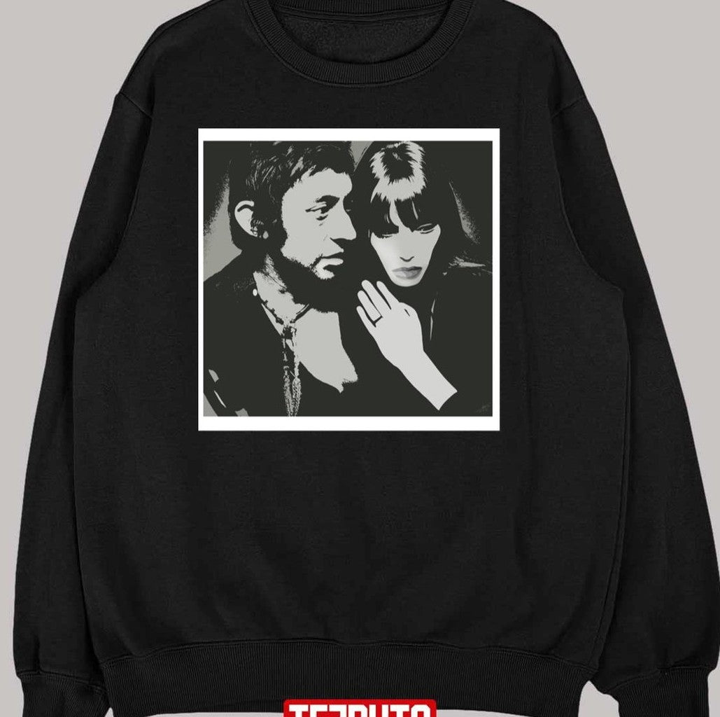 Serge Gainsbourg &amp; Jane Birkin Black And White Unisex T-Shirt