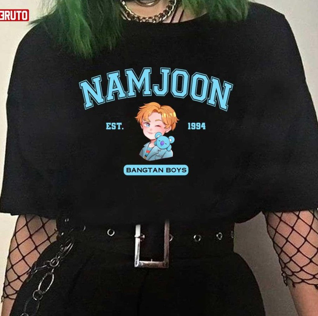 Bangtan Boys Namjoon Chibi Cute BTS RM Koya Vintage Unisex T-Shirt