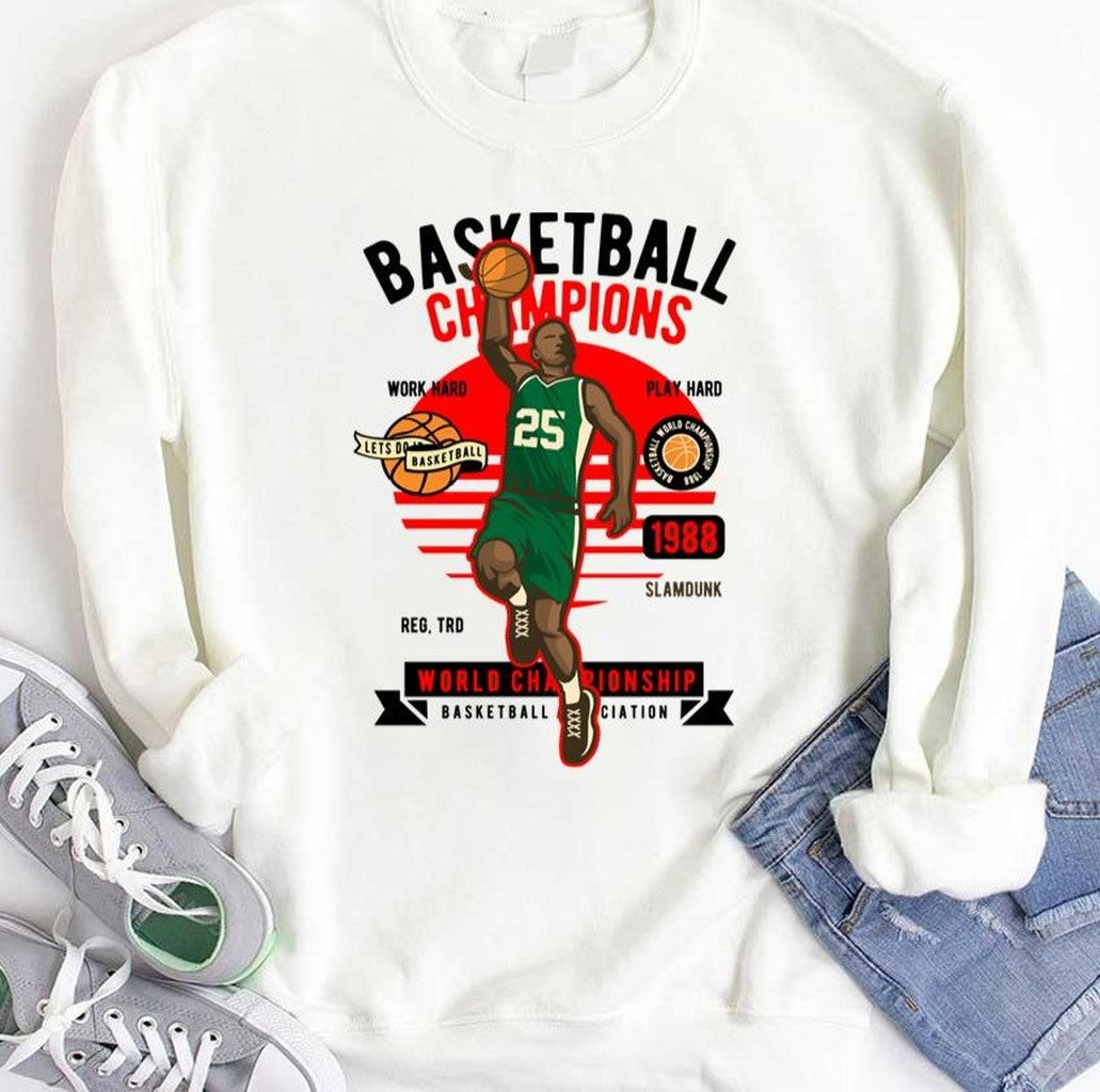 Basketball Champions Work Hard Play Hard 1988 Unisex T-Shirt