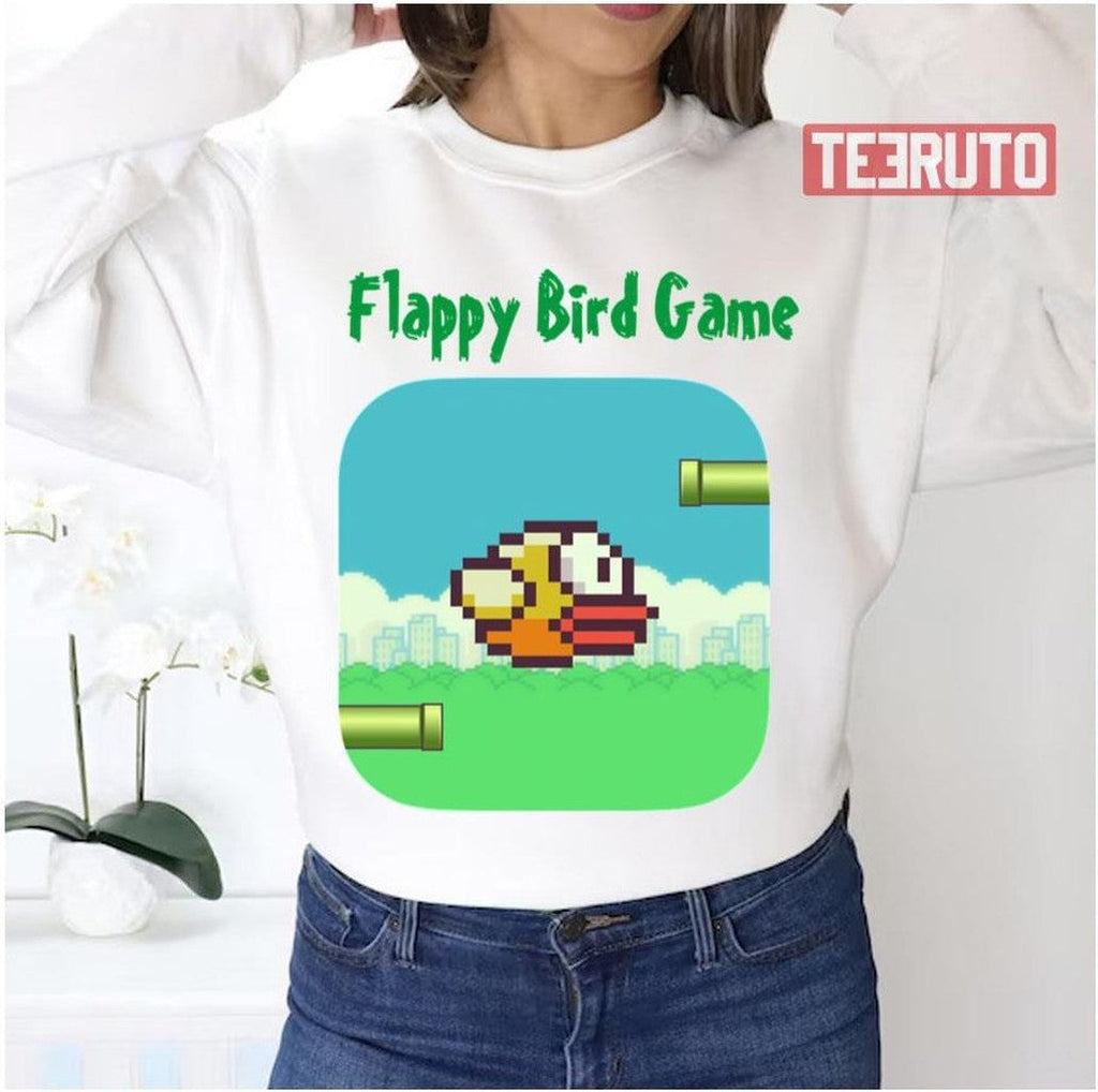 Pixel Art Flappy Bird Game Unisex Sweatshirt