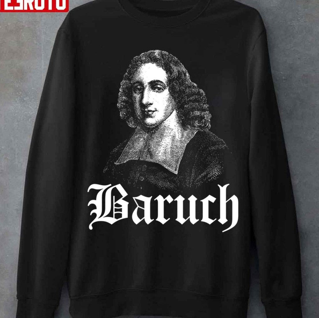 Baruch Spinoza Portrait Philosophy Design Unisex Hoodie