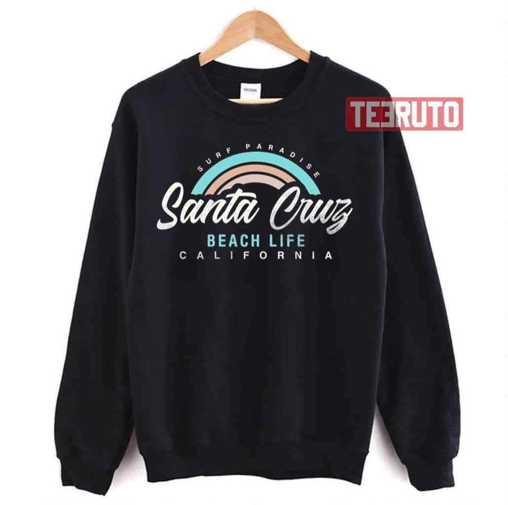 Santa Cruz California Beach Life Mask Unisex Sweatshirt