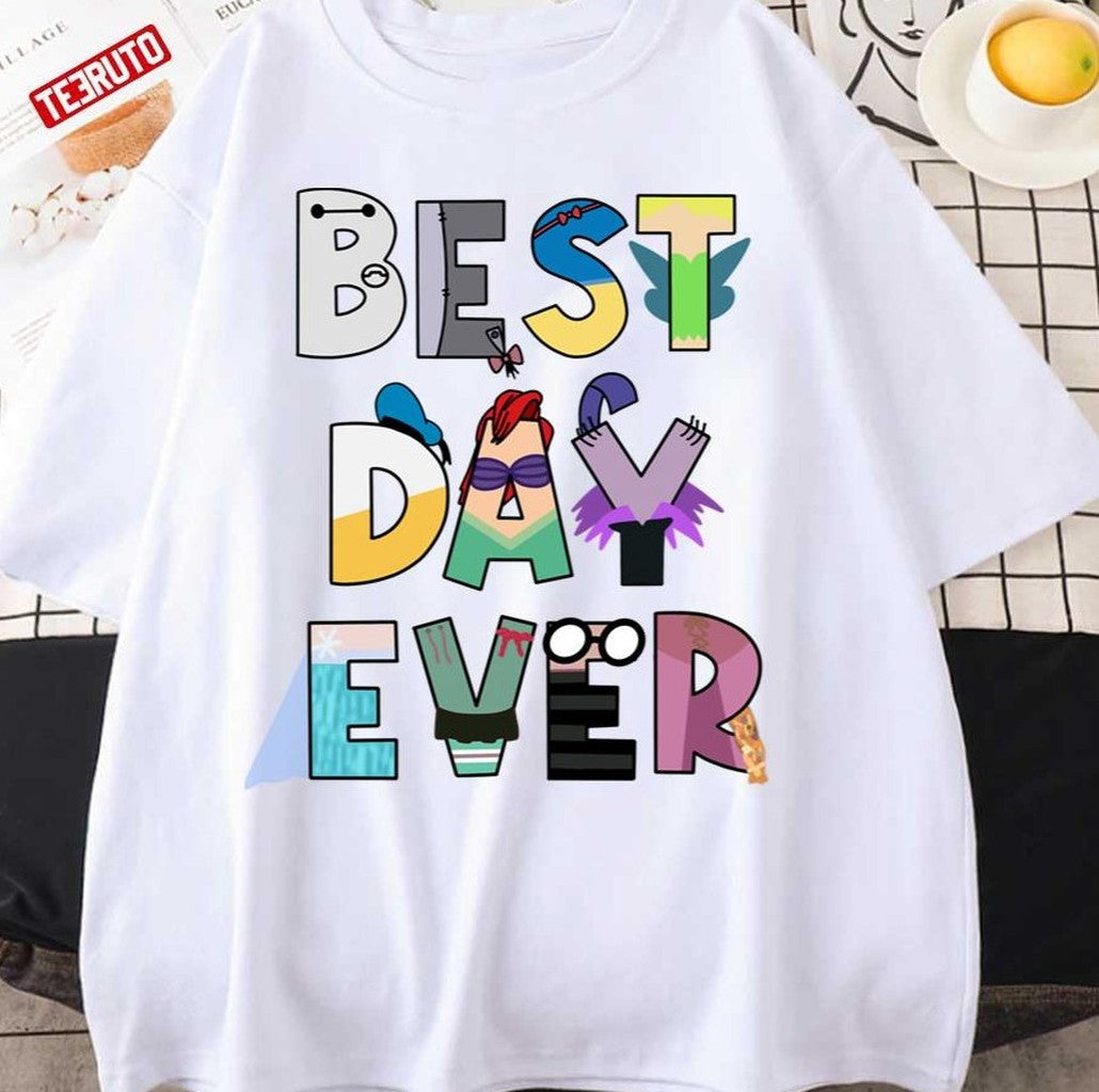 Best Day Ever Characters Big Hero Cartoon Unisex Sweatshirt