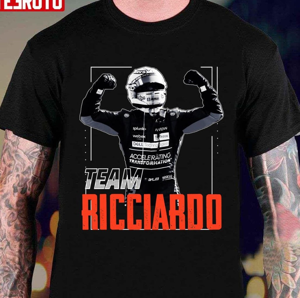 Team Ricciardo Racing Driver Helmet Unisex T-Shirt