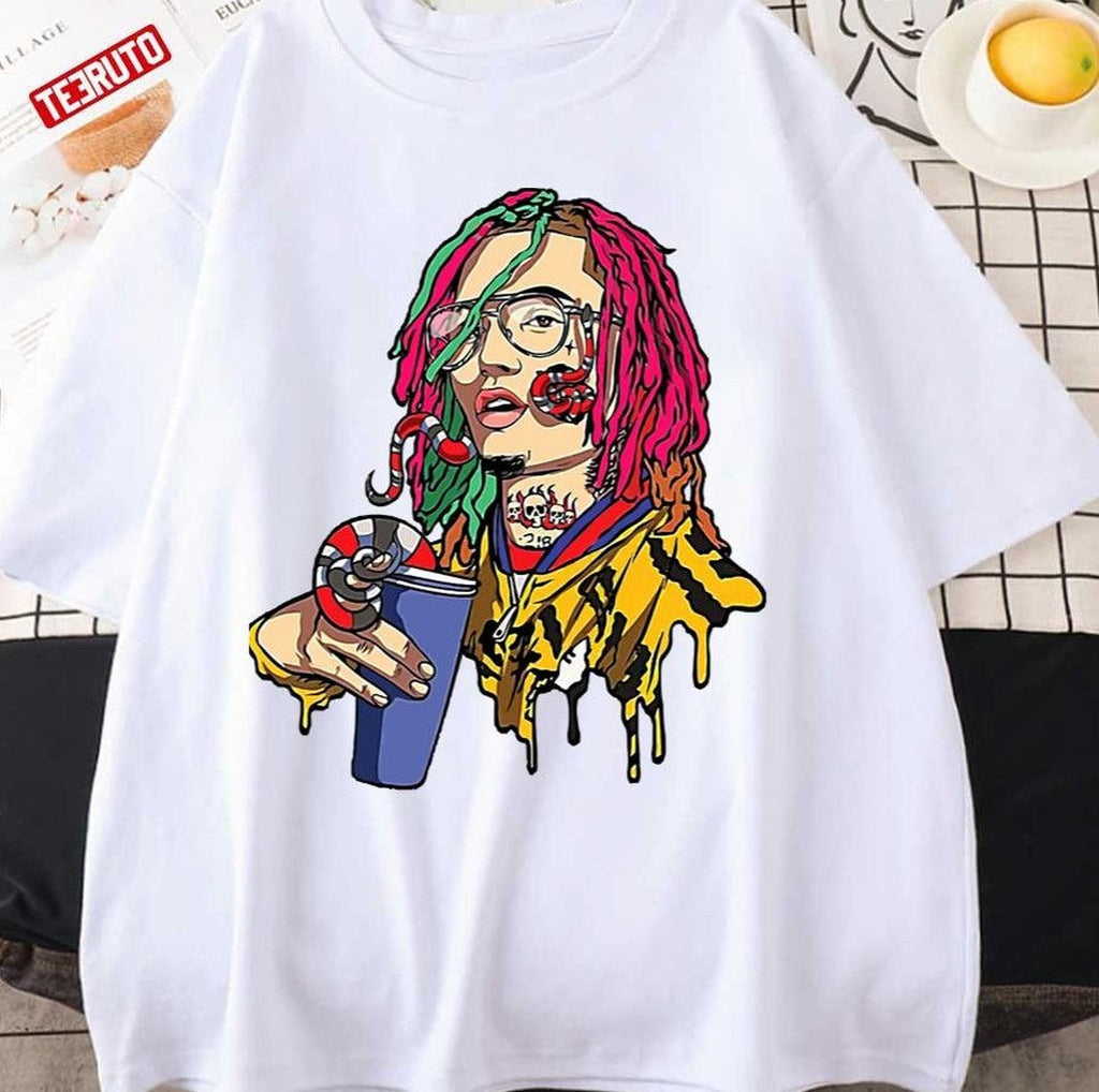 Animated Rapper Lil Tjay Hiphop Portrait Unisex Sweatshirt