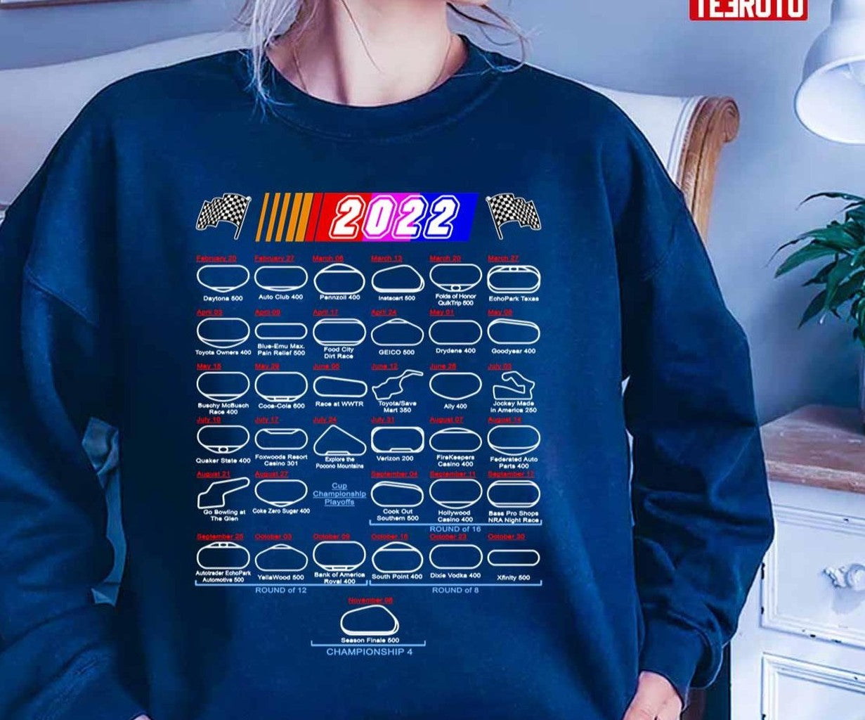 Schedule Nascar Cup Series 2022 Unisex T-Shirt