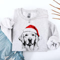 Golden Retriever, Santa, Dog, Christmas, Dog Lover, Pet Sweatshirt, Crew Neck, Women's, Crewneck
