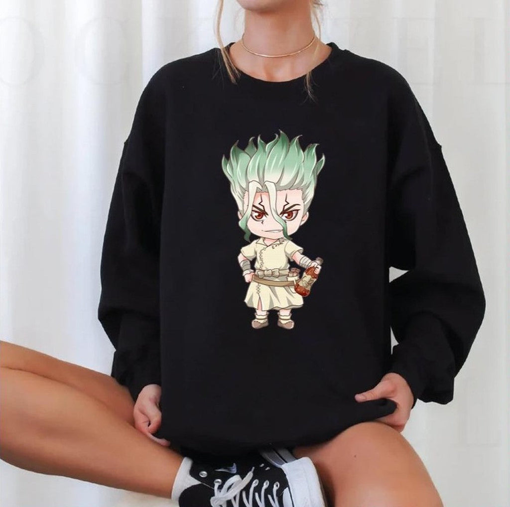 Senku Dr Stone Cute Chibi Design Unisex Sweatshirt