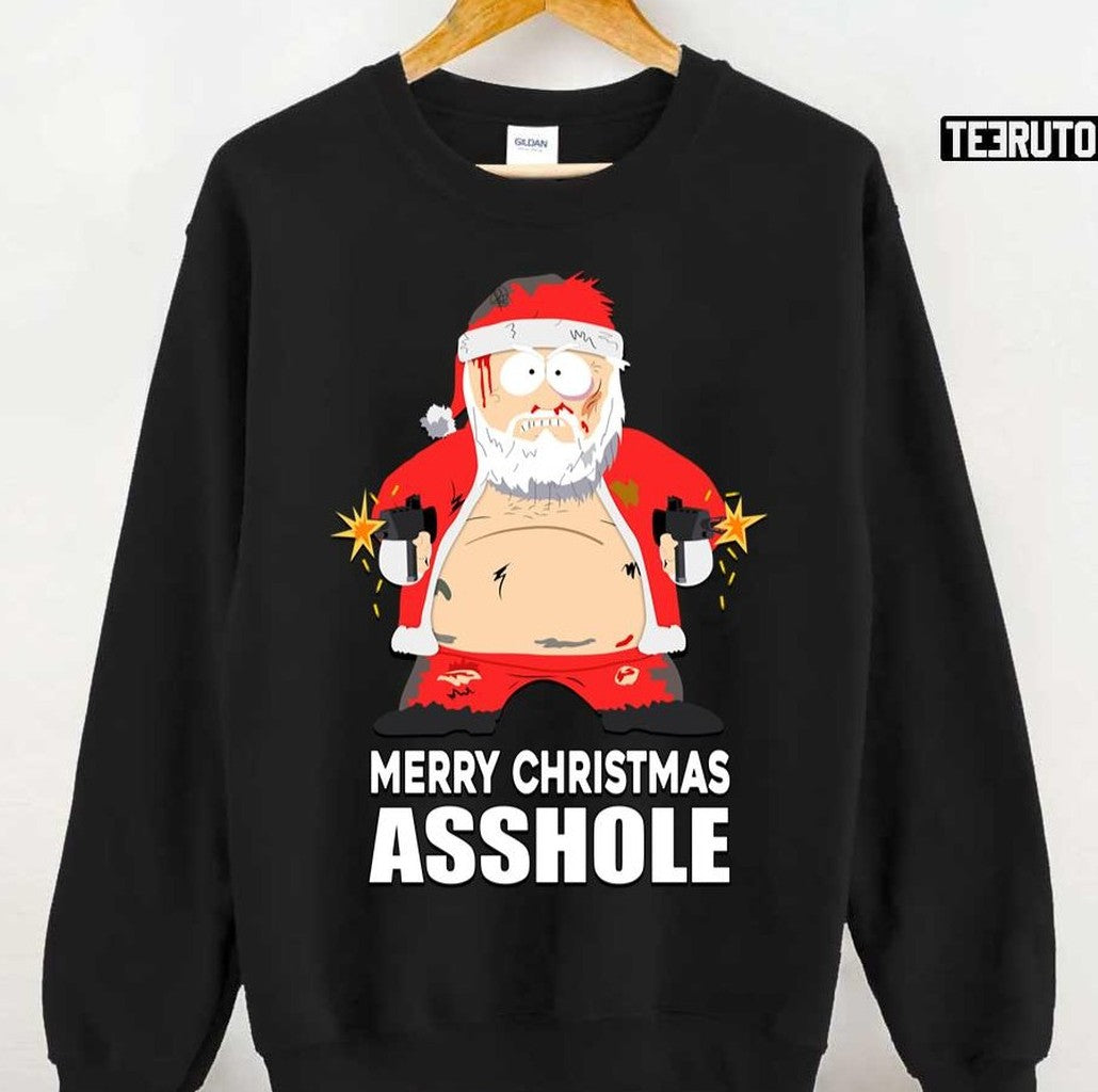 Santa Merry Christmas Asshole South Park Unisex Sweatshirt
