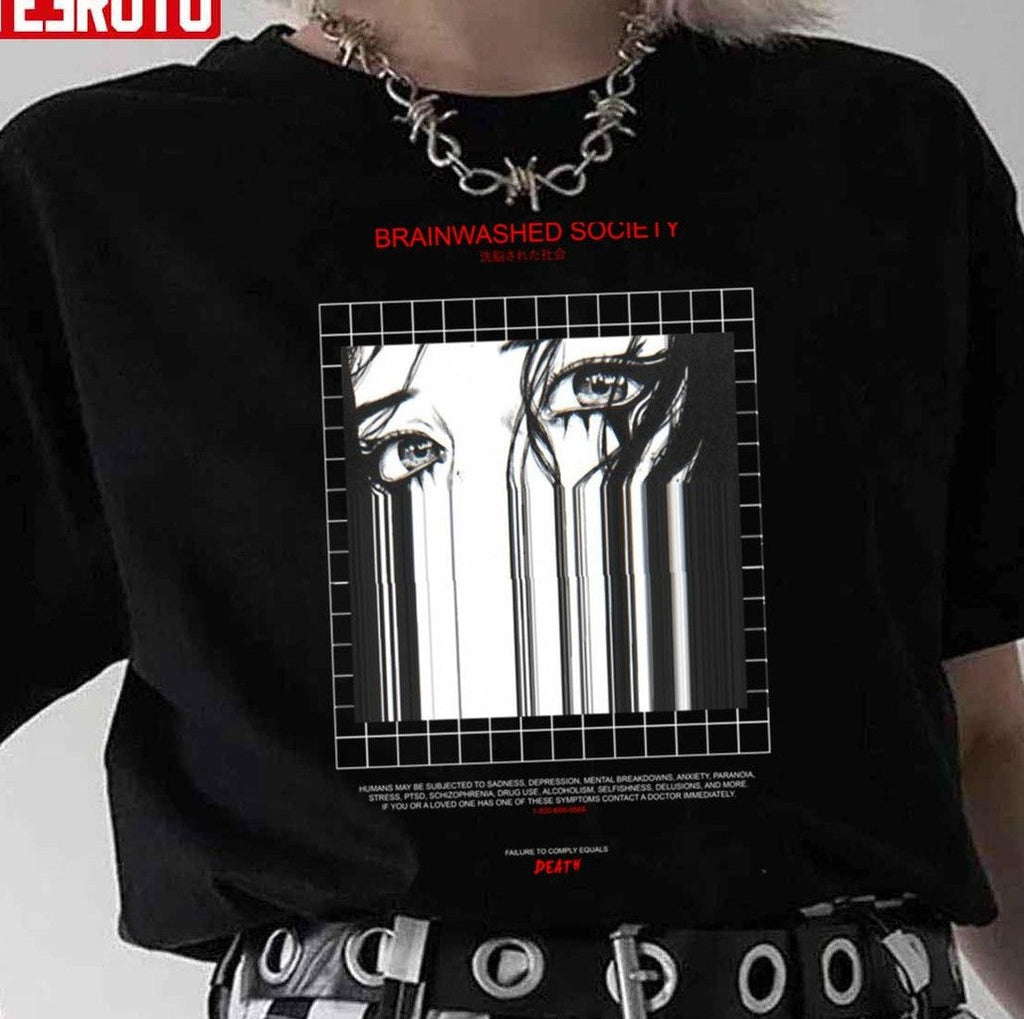 Anime Vapor Girl Brainwashed Society Unisex T-Shirt